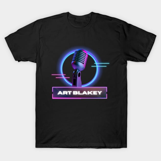 Art Blakey // Old Mic T-Shirt by Mamamiyah